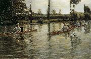 Gustave Caillebotte Racing boat oil painting picture wholesale